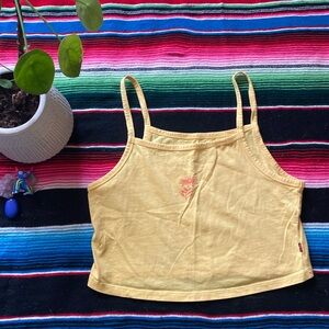 Levi’s Yellow Crop Top